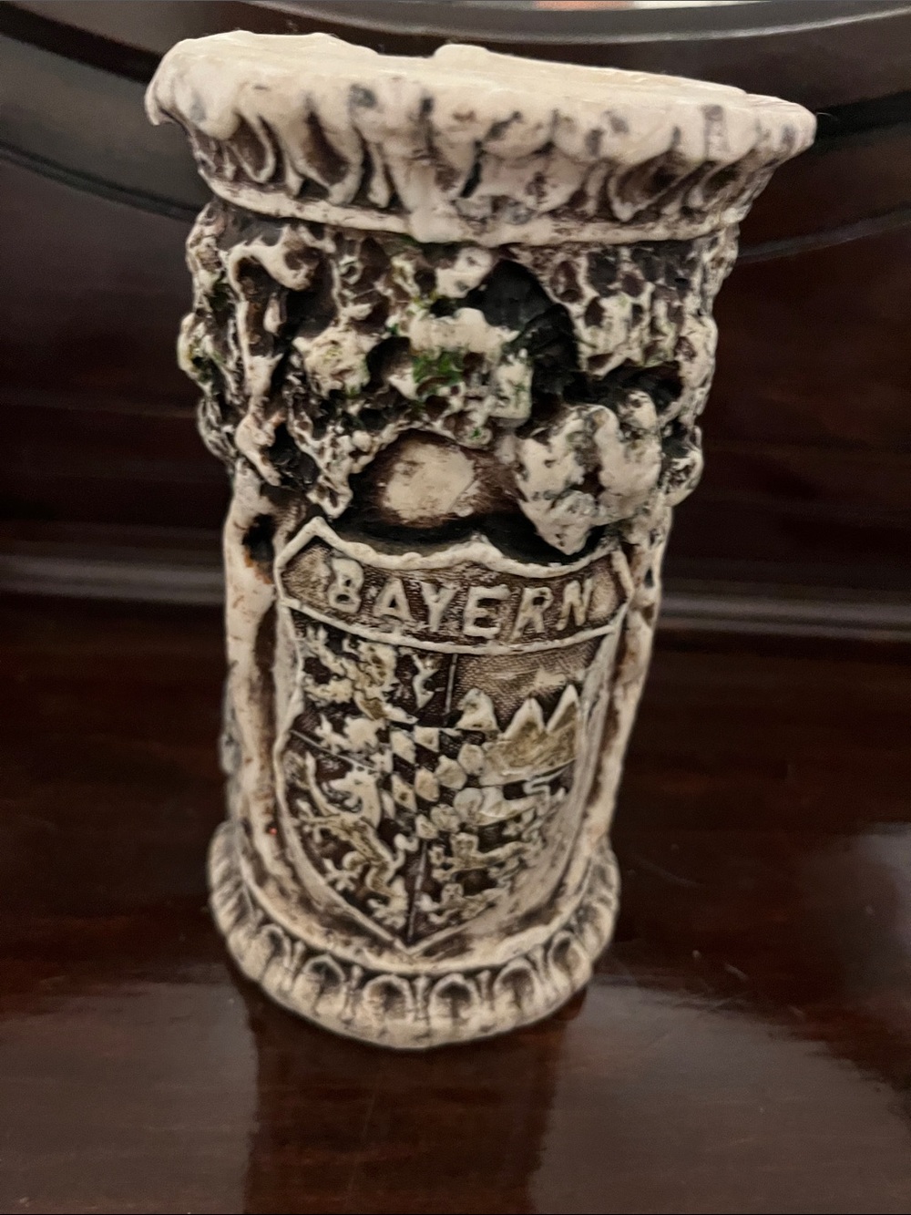 Bayern Decorative candle holder Ivory and Brown